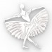 Восковка кулон балерина И12028