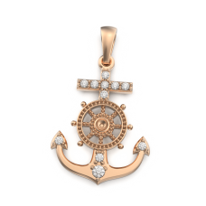 Восковка кулон Якорь И1294