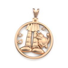 Восковка кулон Кот И3015